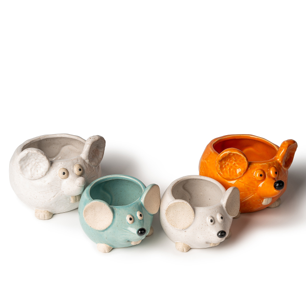 Ceramiczne świeczniki w kształcie myszy: wnoszą do życia słodycz i ciepło