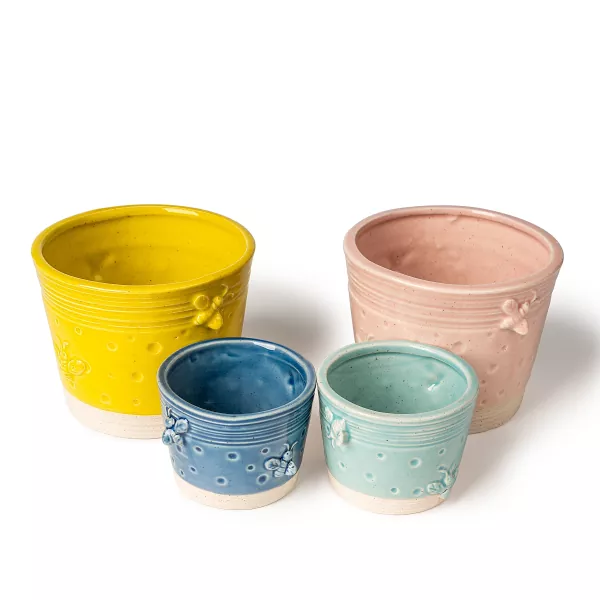 Ceramiczny słoik na świecę z wosku pszczelego