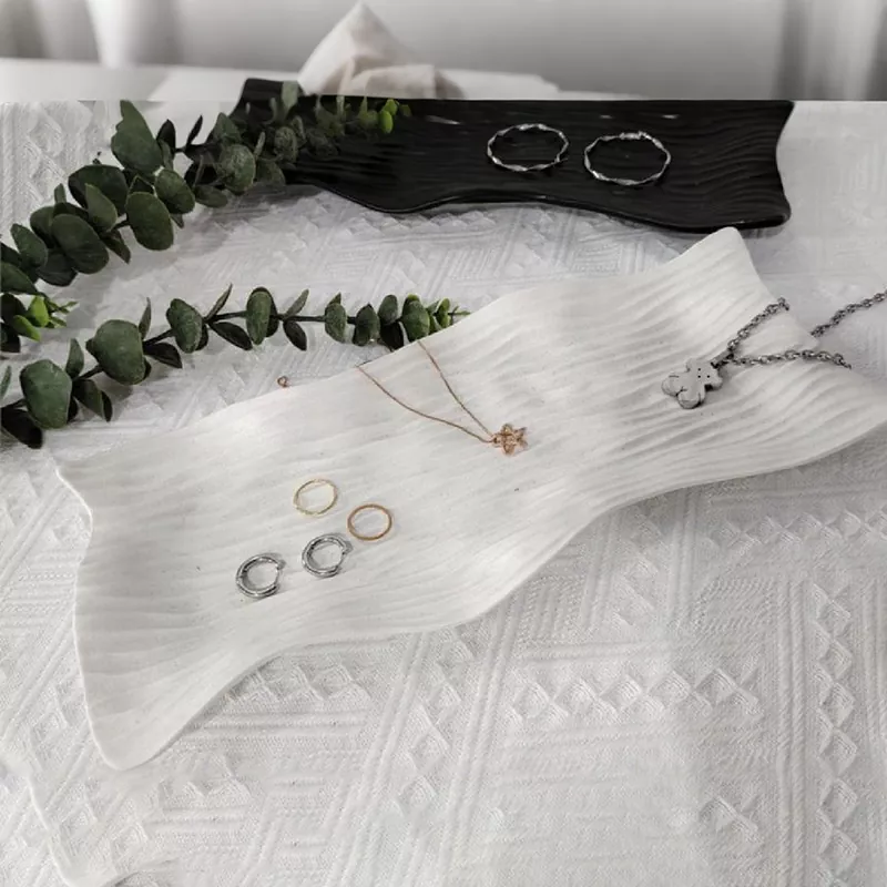 Ceramiczna luksusowa taca biżuterii vintage