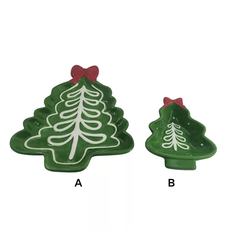 Talerz choinkowy, ręcznie malowany prezent świąteczny