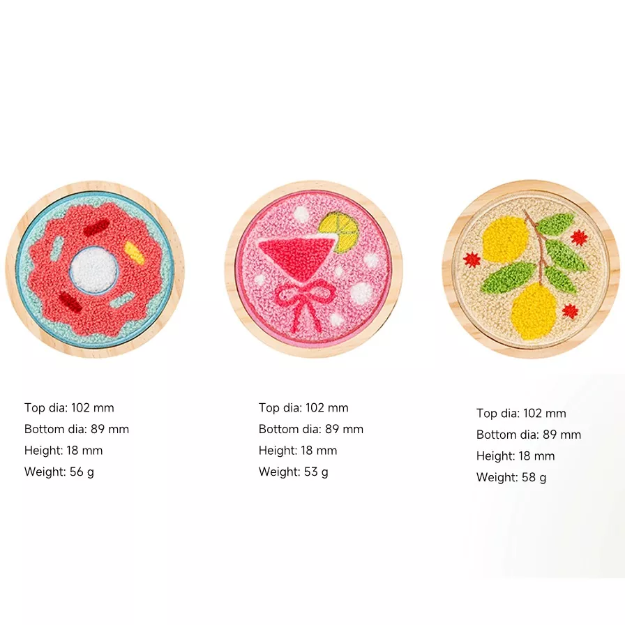 Śliczna ręcznie robiona ekologiczna drewniana pokrywka