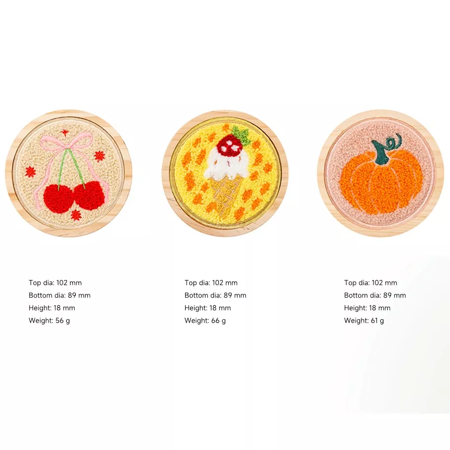 Śliczna ręcznie robiona ekologiczna drewniana pokrywka