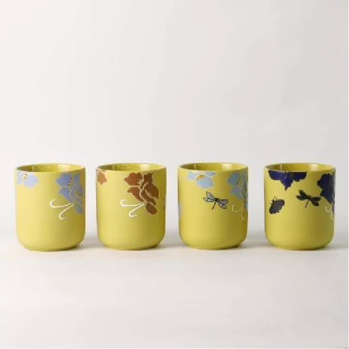 Kwiatowy szept ręcznie malowany świecznik