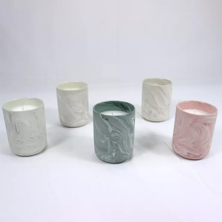 Marling Ceramic Candle Holder