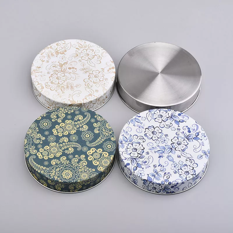 Spersonalizowana drukowana cynowa świeca pokrywka