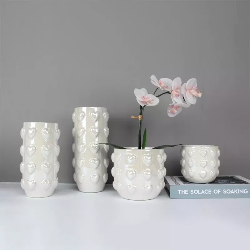 Czysty kolor dekoracyjny wazon ceramiczny