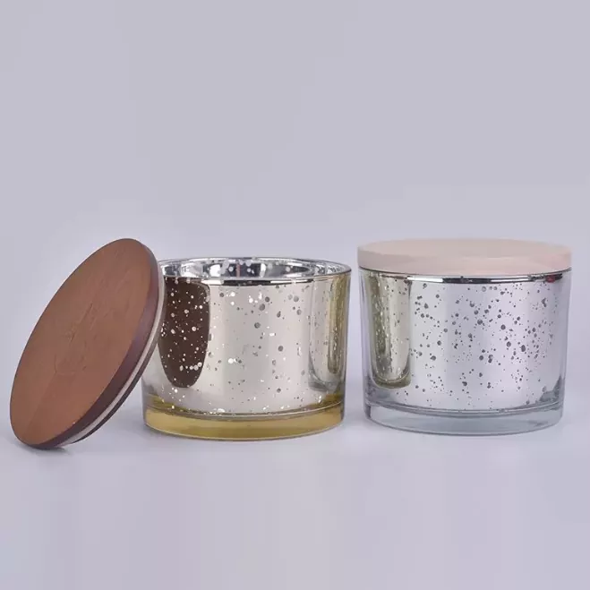 Okrągłe szklane świecy