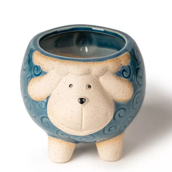 Ceramiczny świecznik w kształcie owcy