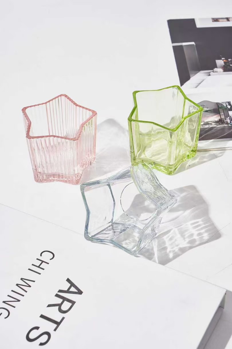 Gwiazda szklana świeca w kształcie gwiazdy