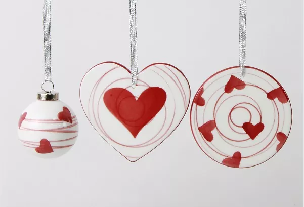 Unikalna, ręcznie wykonana ceramiczna dekoracja choinkowa