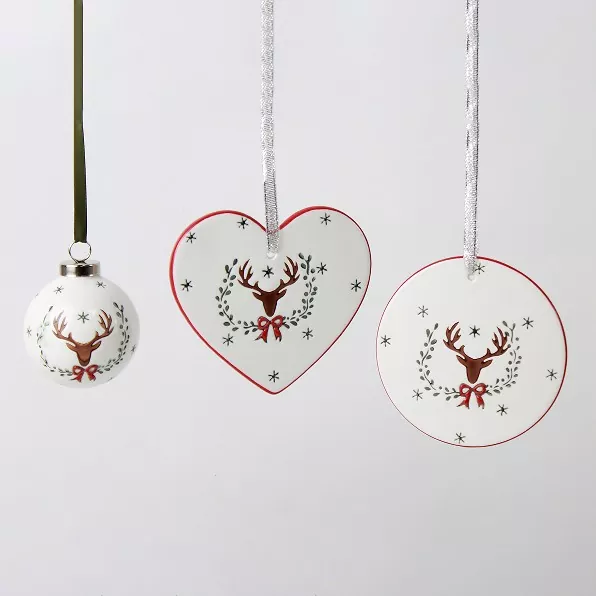 Unikalna, ręcznie wykonana ceramiczna dekoracja choinkowa Unikalna, ręcznie wykonana ceramiczna dekoracja choinkowa